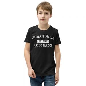 Indian Hills Est. 1923 Colorado Youth Short Sleeve T-Shirt